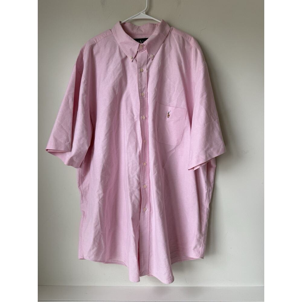 Polo Ralph Lauren Classic Fit Shirt Men’s 3LT Pink Short Sleeve